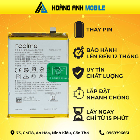 Thay pin Realme C25S