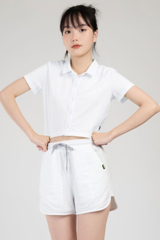 Áo polo ngắn - croptop