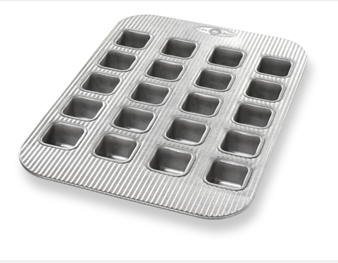 USA PAN - 1250MF Khuôn bánh Brownie Bite 20 ô 4.2x4.2x3.2cm