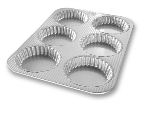 1255FT Khuôn bánh Fluted Tart mini 6 ô 11.6x10.3x2.2cm