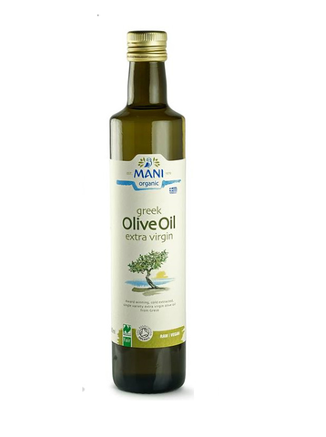 Dầu Extra Virgin Olive Hữu Cơ Mani 500mL