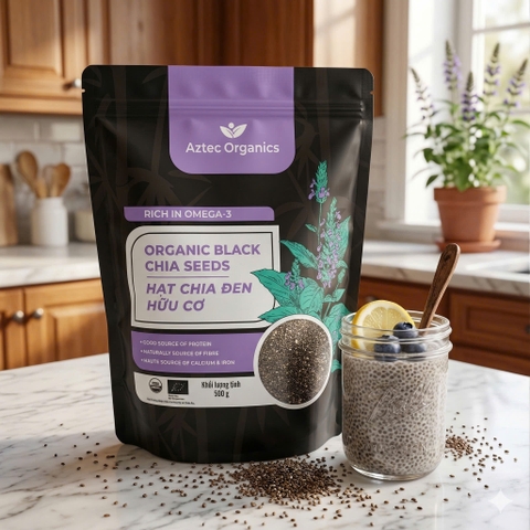 Aztec Organics - Hạt chia hữu cơ 500gr