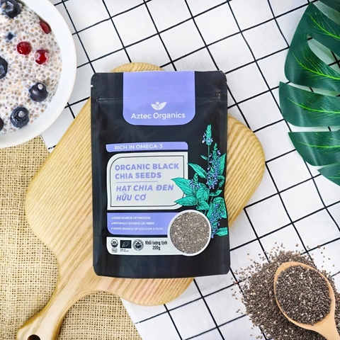 Aztec Organics - Hạt Chia Hữu Cơ 200gr