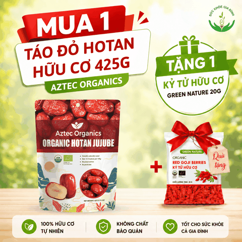 Aztec Organics - Táo Đỏ Hotan Hữu Cơ 425g