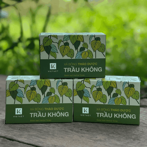 VIETKET - Xà Bông Tắm Thảo Dược Trầu Không VIETKET 100g