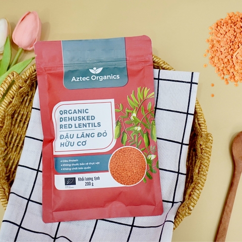 Aztec Orgasnics Đậu Lăng Đỏ Hữu Cơ 200g
