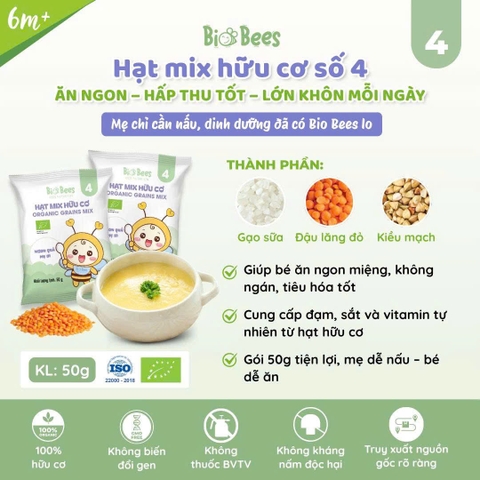 BIOBEES - Hạt Mix Hữu Cơ Số 4