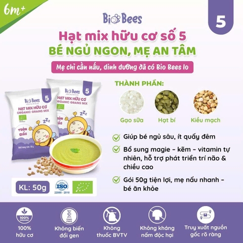 BIOBEES - Hạt Mix Hữu Cơ Số 5