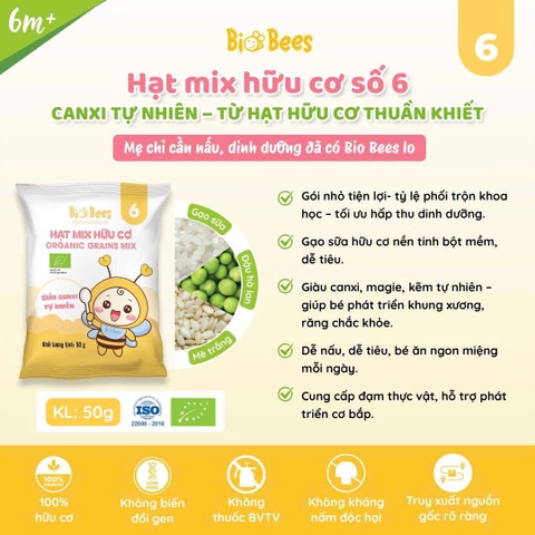 BIOBEES - Hạt Mix Hữu Cơ Số 6