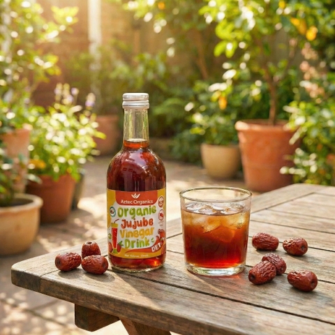 [Aztec Organics] Nước Uống Giấm Táo Đỏ Hữu Cơ 330ml