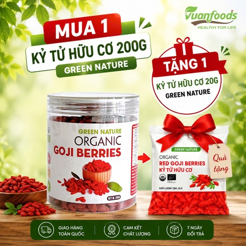 Green Nature - Kỷ Tử Hữu Cơ Ninh Hạ 200g