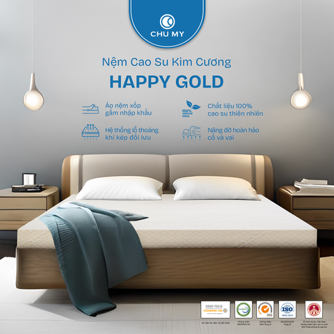 Nệm cao su Kim Cương Happy Gold