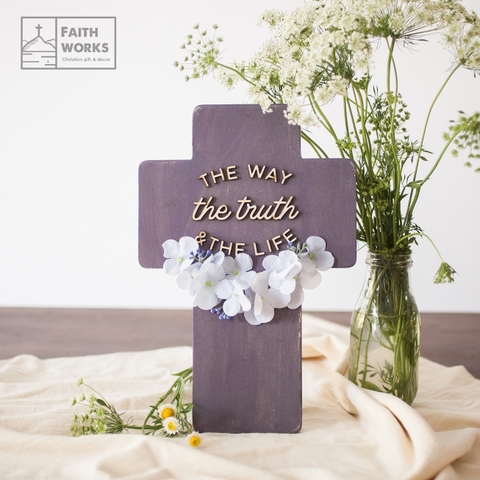 Hydrangea (thập tự tím) - Thập Tự Vòng Hoa - Silk Flower Wreath