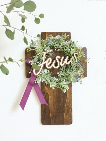 Baby flower - Thập Tự Vòng Hoa - Silk Flower Wreath