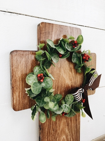 Christmas - Thập Tự Vòng Hoa - Silk Flower Wreath