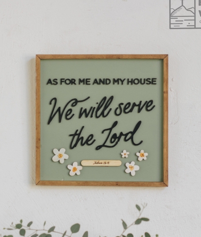 Green board - white flowers