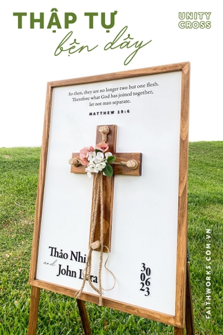 Thập tự bện dây cho lễ cưới - Unity Cross