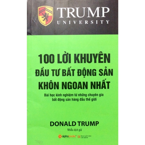Sách - 100 Lời khuyên đầu tư bất động sản khôn ngoan nhất