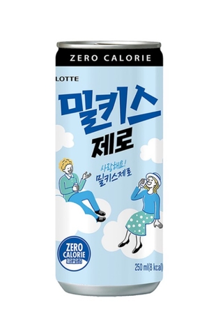 [음료-롯데] 밀키스 제로 250ml - Nước uống zero sữa 250ml