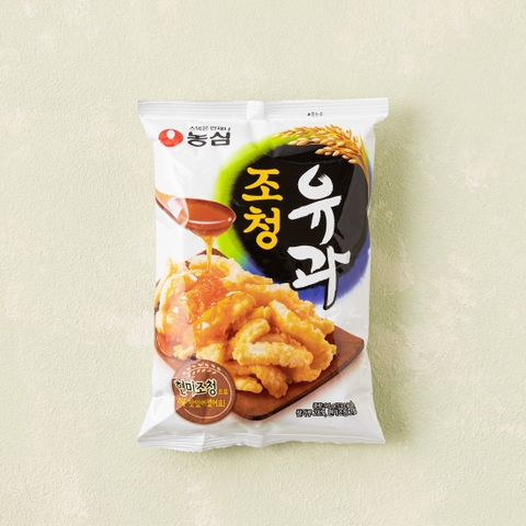 Bánh snack gạo chiên mật ong Chochung Nongshim 96g | 농심 조청유과 96g
