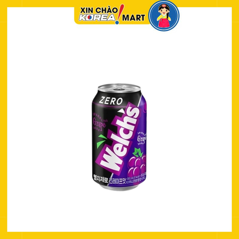 Nước welchs zero vị nho 355ml