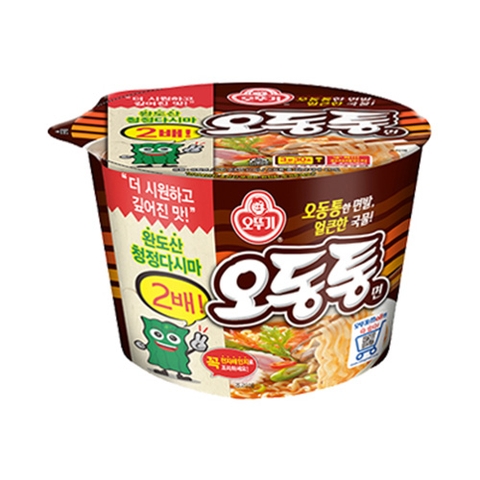 [오뚜기] 오동통면 용기 100g - Mì Udon sợi lớn bát to 100g