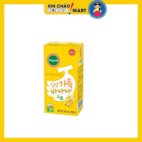 Sữa đậu nành vị chuối vegemil 190ml