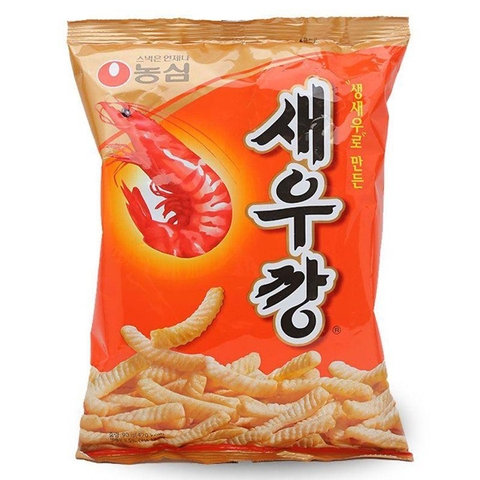 Bánh snack tôm cay Hàn Quốc Nongshim 90g | [농심] 새우깡새우깡 90g