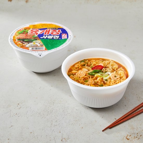 Mì tô bò cay Nongshim 86g | 농심 육개장사발면 86g