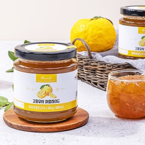 [에덴식품] 고흥유자 마멀레이드 280g - Mứt yuzu quả thanh yên 280g