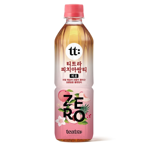 [삼립] 티트라 제로 피치아쌈티 500ml - Trà đào không đường 500ml