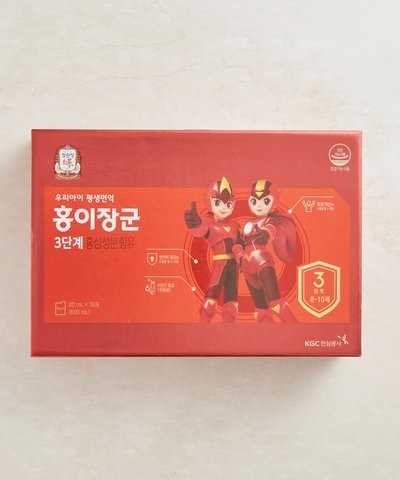 Nước hồng sâm trẻ em KGC giai đoạn 3 Korean Red Ginseng Kids Tonic Step3 | 홍이장군 3단계