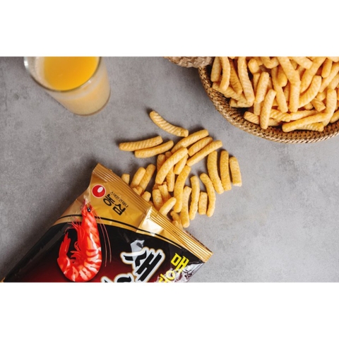 Bánh snack tôm cay Hàn Quốc 90g | 매운새우깡 90g