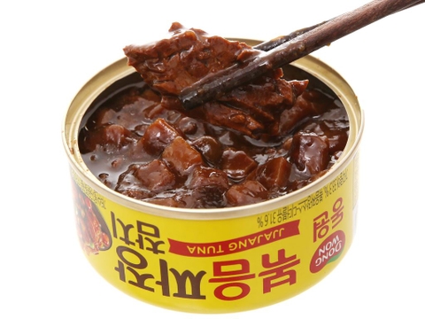 Cá ngừ sốt tương đen Dongwon 150g | 동원 볶음짜장참치 150g
