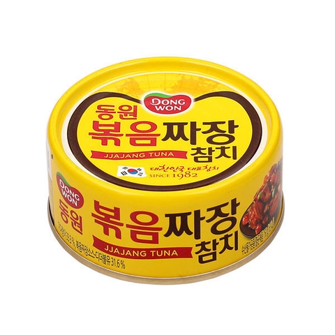 Cá ngừ sốt tương đen Dongwon 150g | 동원 볶음짜장참치 150g