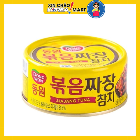 Cá ngừ sốt tương đen Dongwon 150g | 동원 볶음짜장참치 150g
