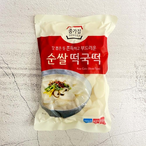 Bánh gạo Jongga dạng lát 500g | 종가집 데이즈 순쌀떡국떡 500g