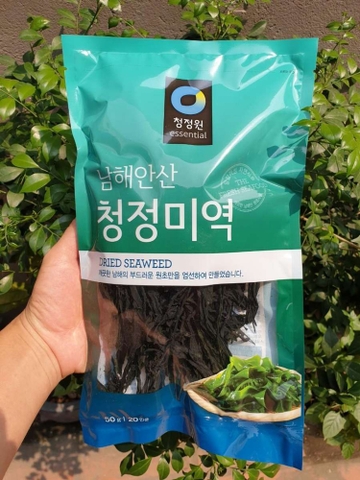 Rong biển nấu canh sấy khô Daesang Chungjungone 50g | 대상 청정원 청정미역 50g