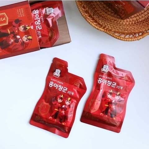 Nước hồng sâm trẻ em KGC giai đoạn 3 Korean Red Ginseng Kids Tonic Step3 | 홍이장군 3단계