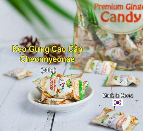 Kẹo gừng cao cấp Cheonnyeonae 200g | 생강캔디 200g