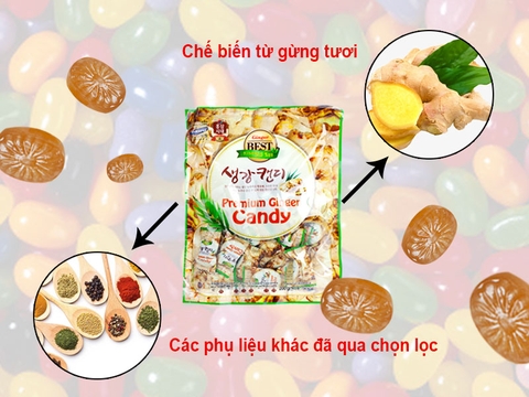 Kẹo gừng cao cấp Cheonnyeonae 200g | 생강캔디 200g