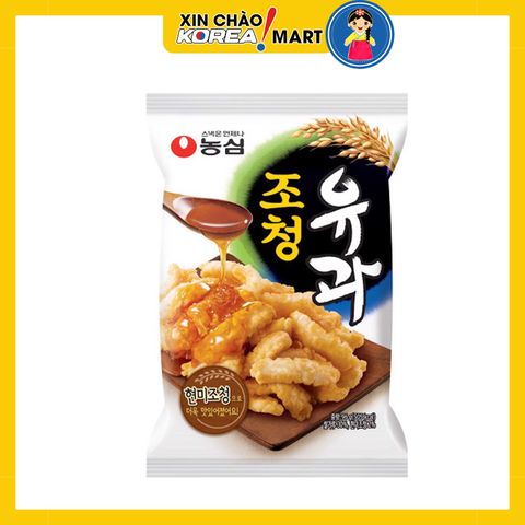 Bánh snack gạo chiên mật ong Chochung Nongshim 96g | 농심 조청유과 96g