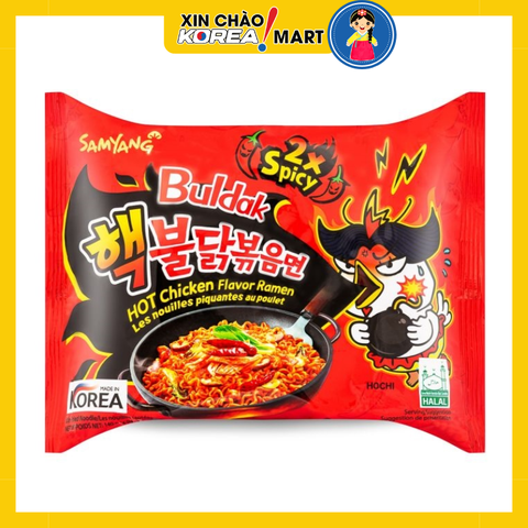 Mì gà siêu cay 2x Spicy Samyang 140g | 핵 불닭볶음면 멀티 140g