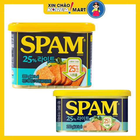 Thịt hộp Spam Light 25% 200g, 300g | 스팸 25% 라일드 200g, 300g