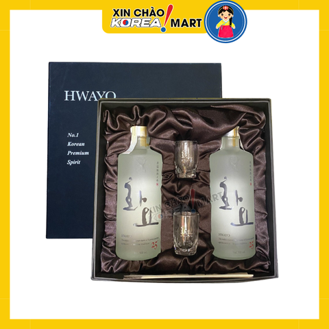 Set rượu Hwayo 17 độ/ 25 độ | 화요 17도/ 25도 2본입 세트