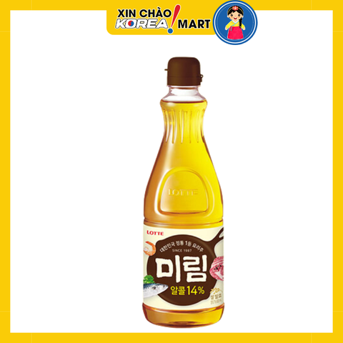 Giấm nấu ăn Mirim Lotte 500ml 롯데 미림 500ml