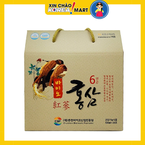 [강원인삼농협]6년근 바이보 홍삼 100ml x 20포 - Bio hồng sâm 100ml * 20 gói