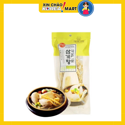 Nguyên liệu gà hầm sâm Soobin 70g | 삼계탕국물재료 70g