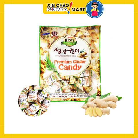Kẹo gừng cao cấp Cheonnyeonae 200g | 생강캔디 200g