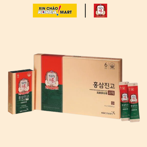 Tinh chất hồng sâm pha sẵn vị mật ong KGC Cheong Kwan Jang Honey Paste 10g x 30 gói | 홍삼진고 10g x 30포